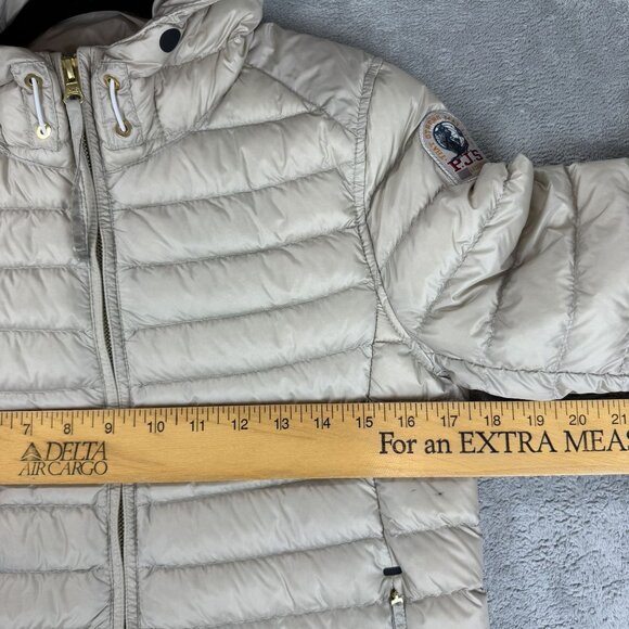 PARAJUMPERS Hollywood Down Puffer Jacket PJS Womens XS Hooded Lightweight Coat - Picture 11 of 12